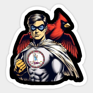 Richmond Virginia 1980s  Comic Book Superhero RVA Sticker